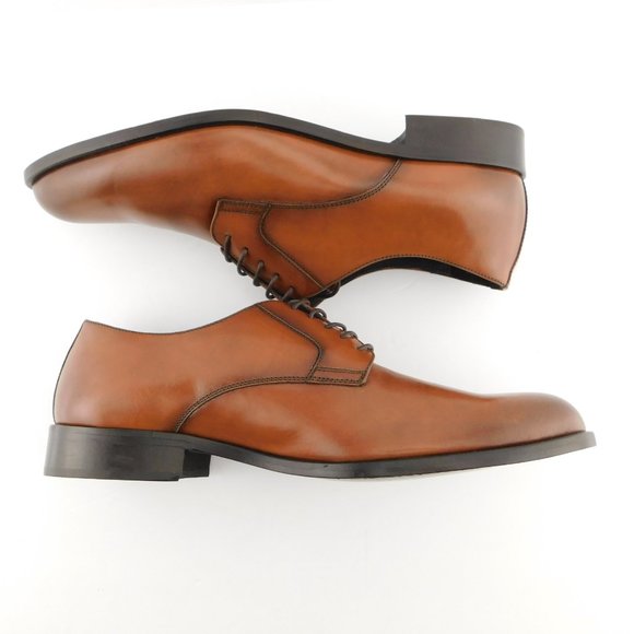 Unworn To Boot New York Adam Derrick Cognac Brown Lace-up Oxford Shoes 11.5